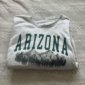 super comfy grey Arizona crewneck